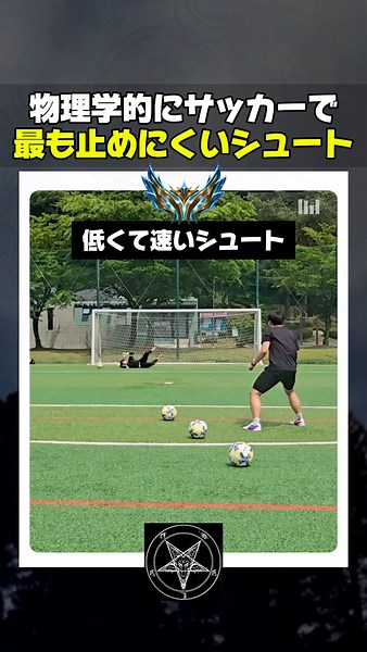 物理学的にサッカーで最も止めにくいシュート
