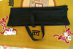 Mahjongg Rack Bag: 4-pocket Organizer With Handle, Green, Silver and Black - Etsy