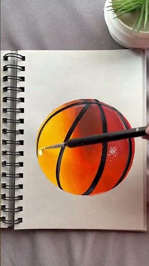 How to Draw a Basketball 🏀