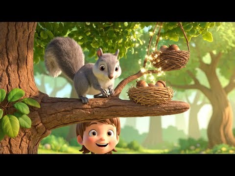 Naughty Squirrel Hid the Colorful Acorns 🌰🐿️ | Kids Songs & Nursery Rhymes