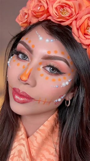 7.6M views · 68K reactions | Catrina fácil para el día de muertos  #maquillaje #makeup #makeuptutorial #beautytips #makeupartist #catrinamexicana #catrinamakeup #Halloween #DiaDeMuertos | valeriaaaenriquez | Facebook