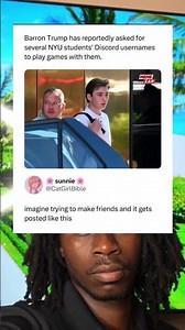 Barron Trump has reportedly asked for several NYU students' Discord usernames to play games with