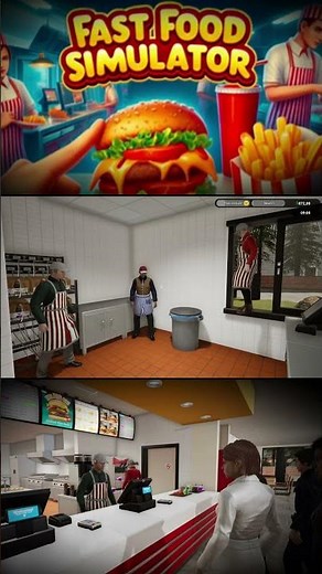 Fast Food Simulator ➜ Step-by-Step Gameplay [No Commentary] 4k #food #fast #simulator #memes