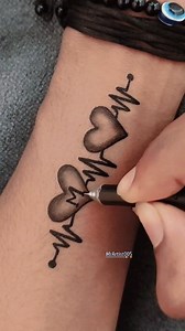 6M views · 31K reactions | Heart_and Alphabet MS tattoo ♥️ #tattoo #viralpost2025 #trending #viral #minitattoo #tattooideas #alphabet #coupletattoo | Mr Artist | Facebook