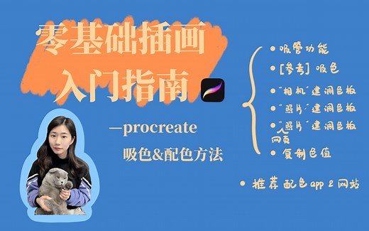 【零基础板绘入门指南】procreate吸色及配色方法｜调色板用法