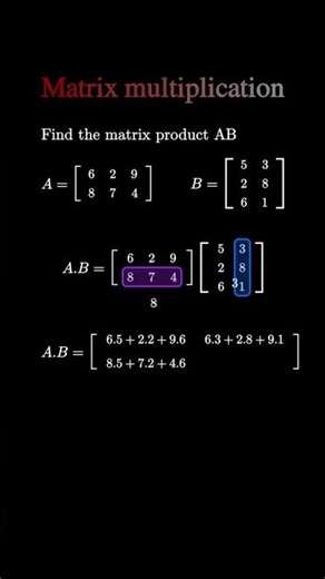Matrix Multiplication Explained | Common Mistakes to Avoid! #MatrixMultiplication #math #mathstricks