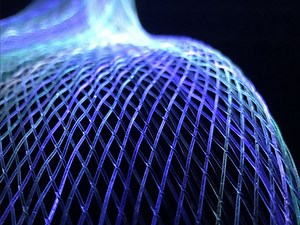 Light up Mesh, LED Fiber Optic Mesh, LED Light up Net,fiber Optic Art, Luminous Net, Luminous Fabric, Flickering Effect - Etsy