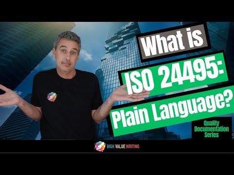 What is ISO 24495: Plain Language?