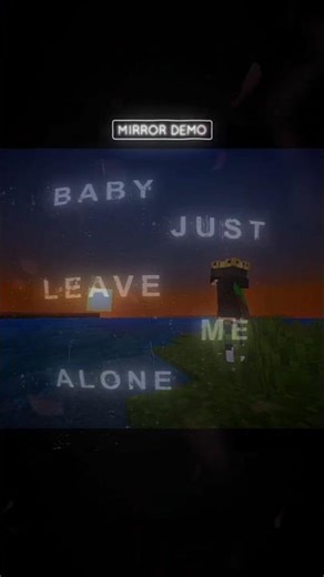 Mirror Demo X Minecraft😔❤️ #sad #edit #shorts