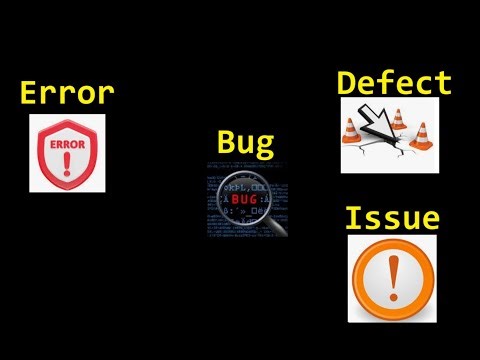 What is the difference between Error vs Bug vs Defect vs Issue in Software Testing Interview Que