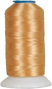Threadart Polyester Machine Embroidery Thread by The Spool - 1000M - 40wt - Hundreds of Color Options - Lt Tan - No. 306