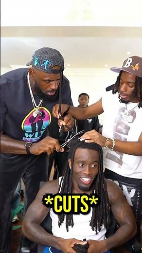 Lebron James Cuts Kai Cena't Locks😱
