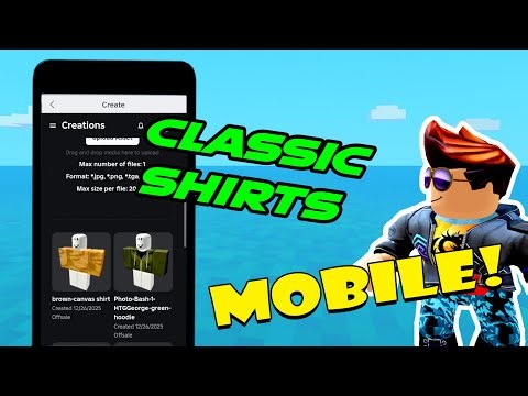 How to Upload a Classic Shirt to Roblox on Mobile (FREE Robux Giveaway!)