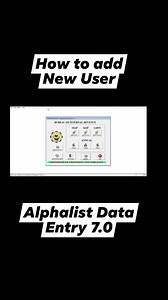 How to Add New User in Alphalist Data Entry 7.0 #bir #tax #tutorial #reelsfb #taxupdates #taxproblems | Fabriconlineph Online Shop