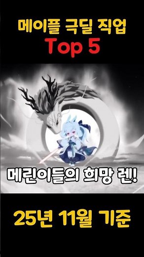 Top 5 MapleStory jobs with high damage output (based on 15-second damage output)