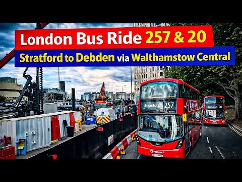 London Bus Ride 257 & 20 | Stratford to Debden via Walthamstow Central