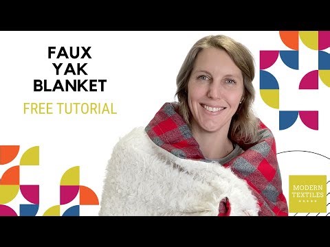 Minky and Flannel Blanket Free Tutorial