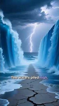 The Waters Divide! Experience the Parting of the Red Sea 🌊✨#bible #miracle #shorts