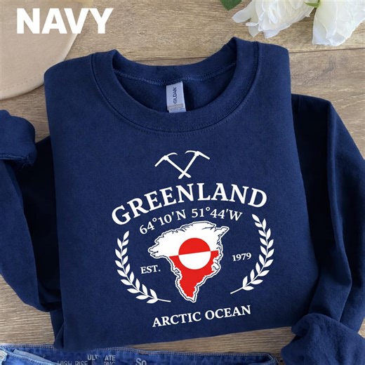 Greenland Sweatshirt, Denmark Pullover, Sweater Unisex Heavy Blend Crewneck, Greenland Free Hoodie, Greenland Stay Strong Shirt - Etsy
