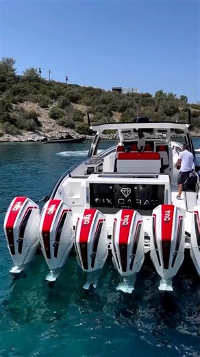 1.4M views · 7K reactions | For those who love powerful engines and the thrill of speed, the roar of 6 Mercury 450R outboards starting up is hard to beat! @boatsdirect #MercuyRacing #450R #mercuryoutboards #speed #WideOpen #speedlovers #racer | Mercury Marine Middle East | Facebook