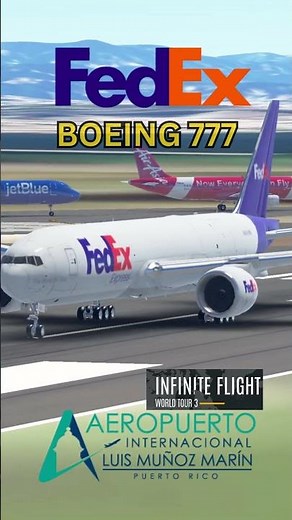 FedEx Boeing 777F ROARS Out of San Juan!