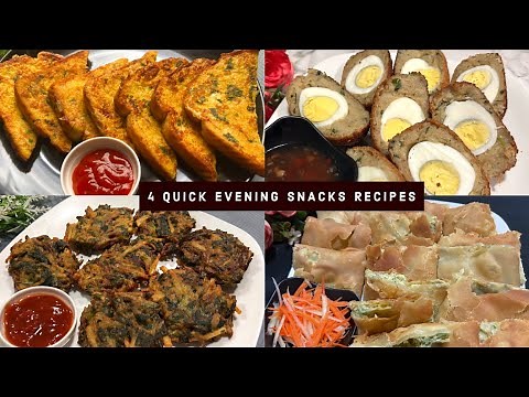 Easy Evening Snacks Recipes | 4 Evening Snacks Anyone Can Make!