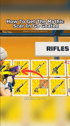 How To Get The Mythic Scar In Go Goated 🤫 #fortnite #gaming #fortniteclips