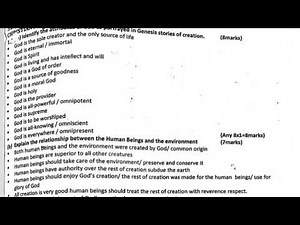 KCSE revision CRE paper 1 and paper 2 questions and answers | revision 50