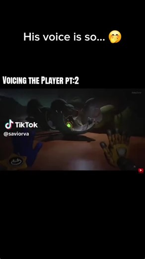 HE'S VOICE IS SO FINE!!! I'M ON MY KNEES!!! 🤭💗 Credit to @Savior Vantage for the amazing voice acting!!! Mob should get you to voice act player!! #fyp #PoppyPlaytime #theplayerpoppyplaytime