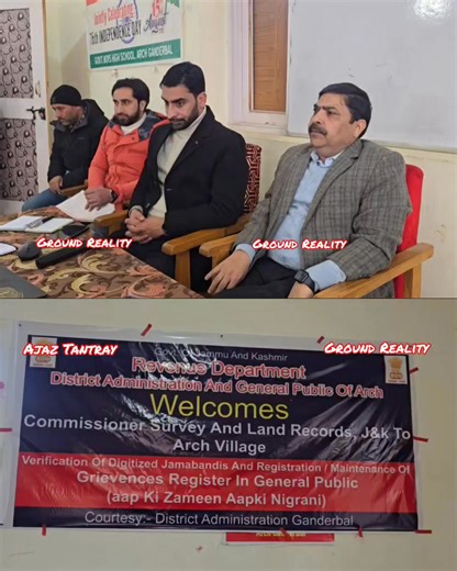 Commissioner Survey and Land Records reviews progress on verification of digitized Jamabandies and also takes stock of grievance DC Ganderbal, J&K Omar Abdullah | Ground Reality