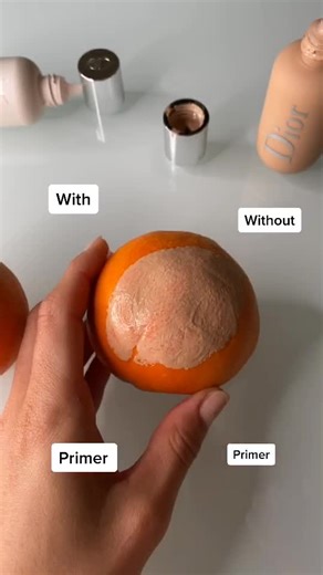 With vs Without Primer @dior #tutorial #makeuptutorial #viral #perte #foryou #primervideo