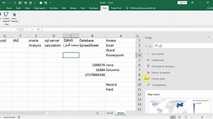 Microsoft Excel Help System