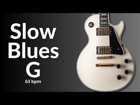 Smooth Groove Blues Guitar Backing Track in G Major