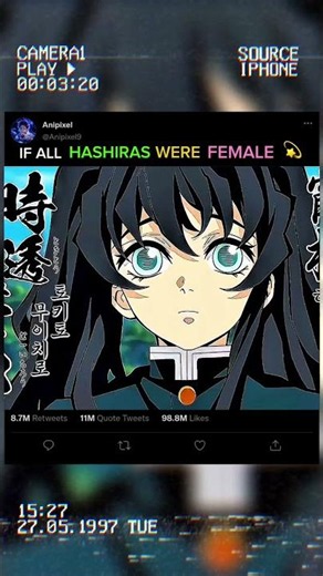 [DEMON-SLAYER] If All the hashiras Were Females 🌚#demonslayer #animes #shorts #viral #otaku#fr
