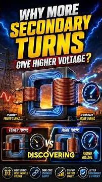 Why Transformer with More Secondary Turns Give Higher Voltage?