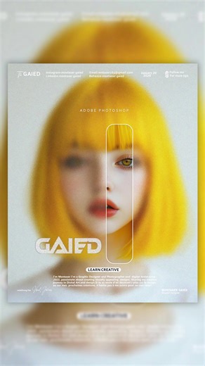 How to make the clean poster on Photoshop in 45 Sickness Adobe photoshop Educational Program Save these Assets And follow for more Graphic | Designer 🎨🥶 Designed by @Montaser_Gaied !Why not hire me for your brand? Dm me #graphicdesign #photoshop #trending #illustrator #design