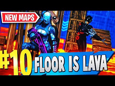TOP 10 Best FLOOR IS LAVA Creative Maps In Fortnite | Fortnite Floor Is Lava Map CODES