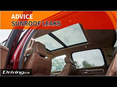 Checking & Preventing Sunroof Leaks: Why drains that slurp are better | Driving.ca
