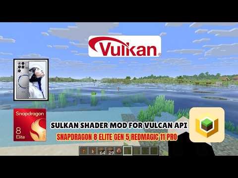 Vulkan API Minecraft Java on Android! RedMagic 11 Pro Sulkan Shader Gameplay