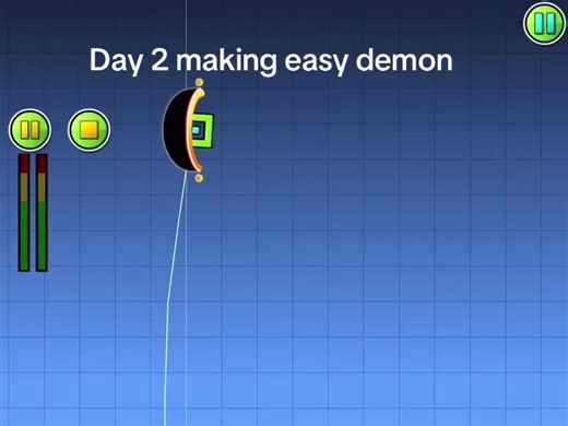 Easy Demon Progress: Day 2 of Geometry Dash
