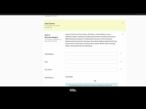 How To Update Your Business Info on your Accredited Business Profile