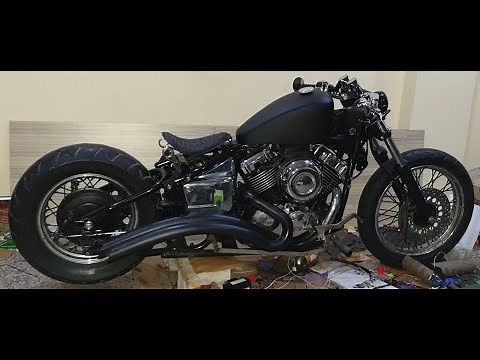 Yamaha V Star Dragstar 650 Custom Bobber Build | XVS 650 | Project Retribution | Peanut Tank