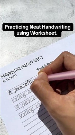Handwriting a letter english practice | improve writing skills | neat & clean handwriting for adults