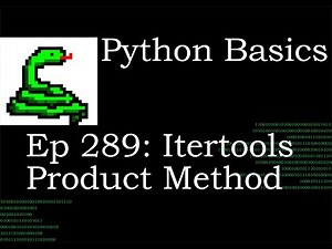 Python Basics Itertools Product Method