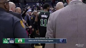 9.1K views · 253 reactions | Kyrie Irving gives a young Celtics fan his new Kyrie 5 Ikhet's after the Celtics win in Memphis #ThisisWhyWePlay  #NBAKicks | NBC Sports Boston | Facebook