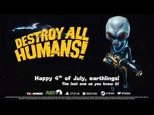 残忍なエイリアンが復活！アメリカが陽気に崩壊していく『Destroy All Humans!』の独立記念日トレーラーが公開