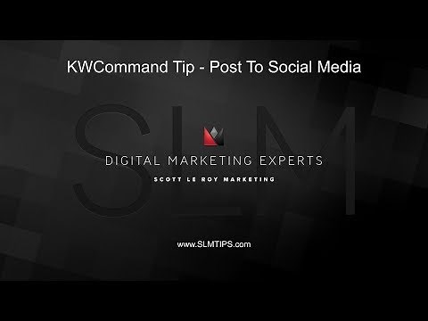 KW Command Tip - How To Post To Social Media (Facebook And Twitter)