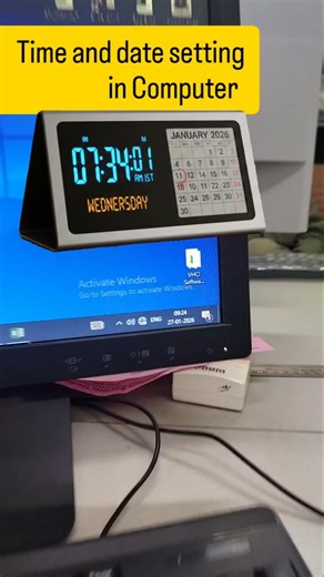 Time and date setting in Computer 🖥️ #computer #tech