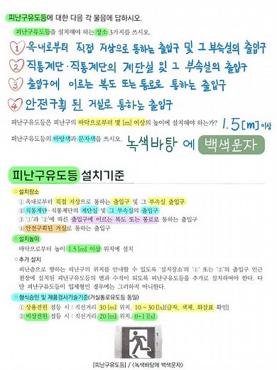 피난구유도등 설치기준