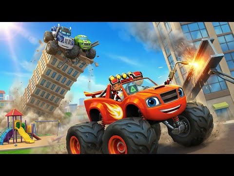 Blaze and the Monster Machines FULL Episode The Tower of Trouble! 🏗️ Kids Cartoons & STEM